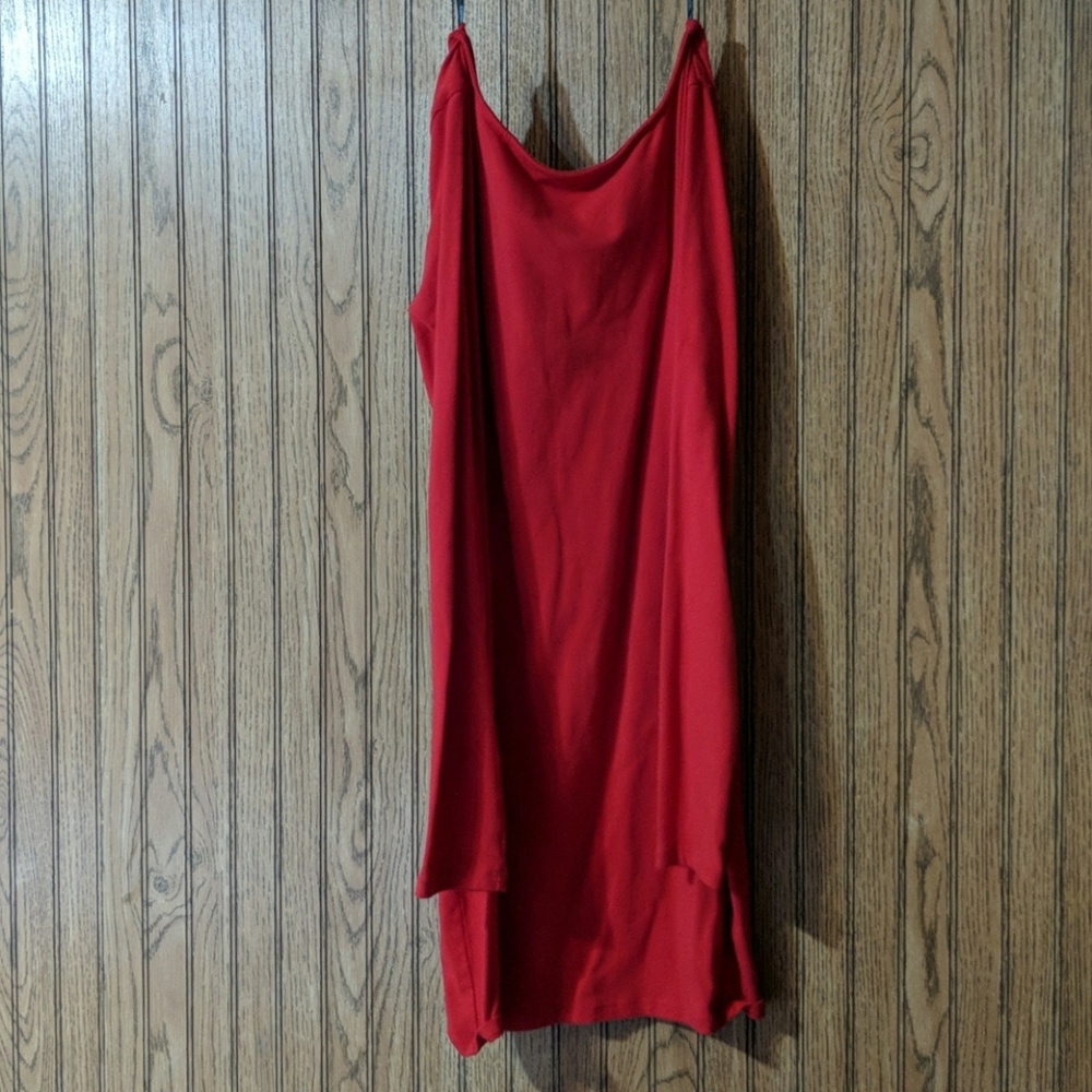Red forever 21 long sleeve mini dress